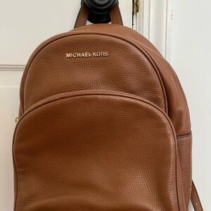 Michael Kors Brown Leather Men's Backpack